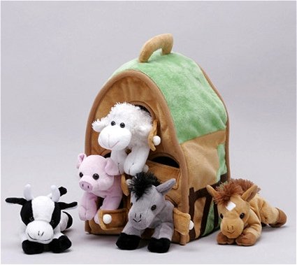plush farm animal set