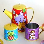 Unbreakable Tin Tea Sets